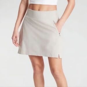 Athleta Beige Skort Skirt Built In Shorts Athletic Resort Travel